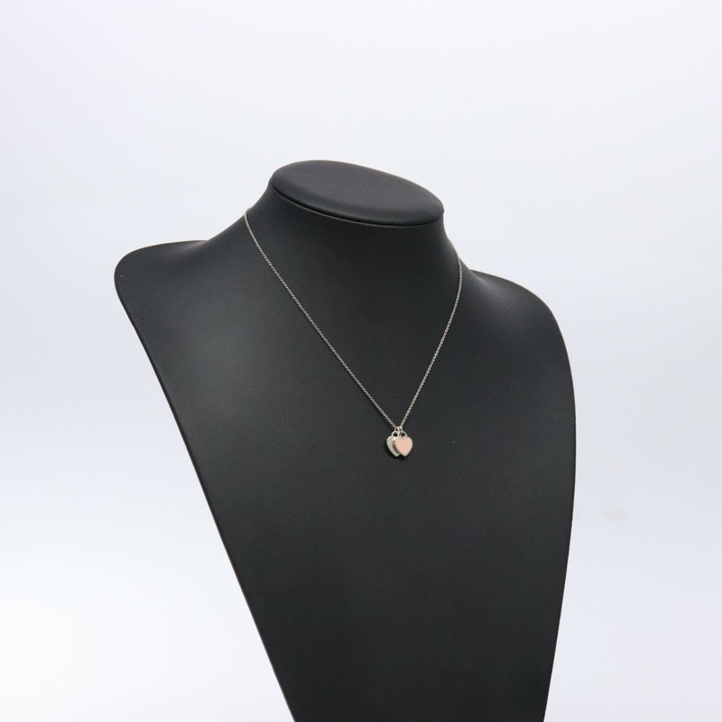【日本直送】蒂芬妮 (TIFFANY&Co.) 雙心項鍊 925 純銀 正品 am8915-12