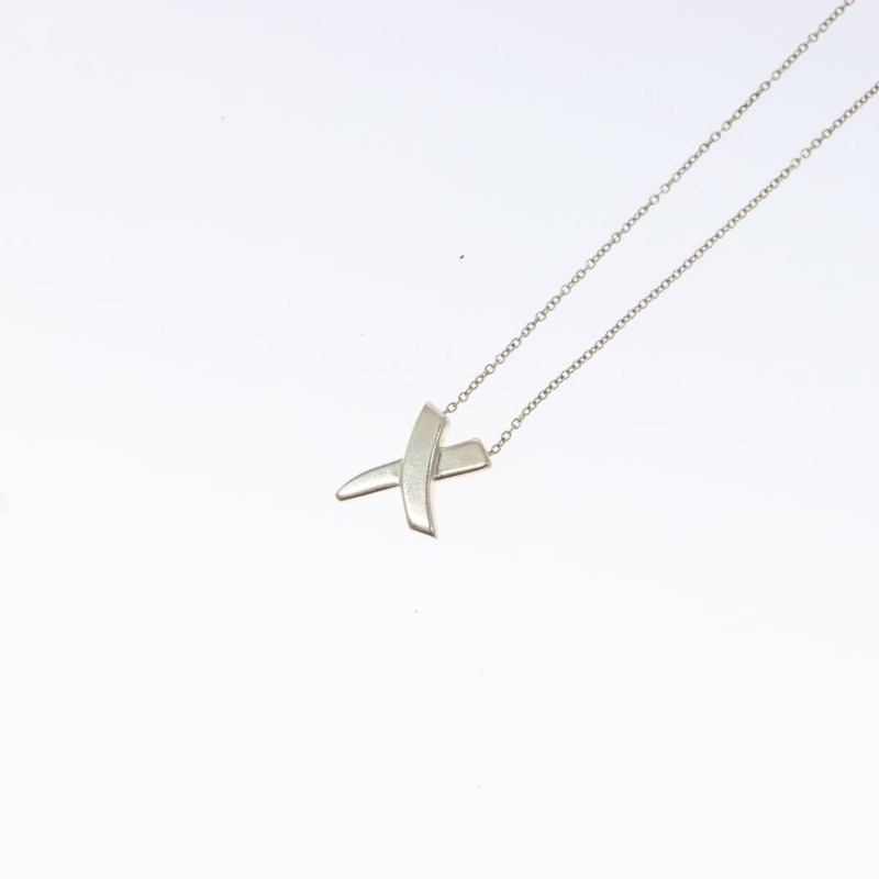 【日本直送】TIFFANY&Co. Kiss Cross 項鍊 925純銀 Auth am8919-2