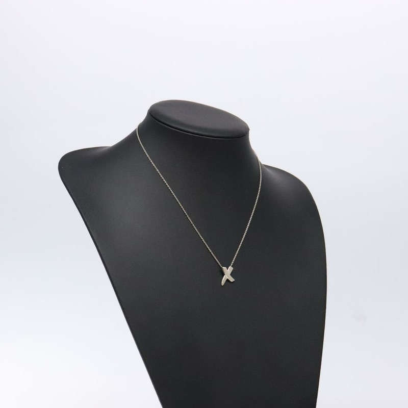 【日本直送】TIFFANY&Co. Kiss Cross 項鍊 925純銀 Auth am8919-12