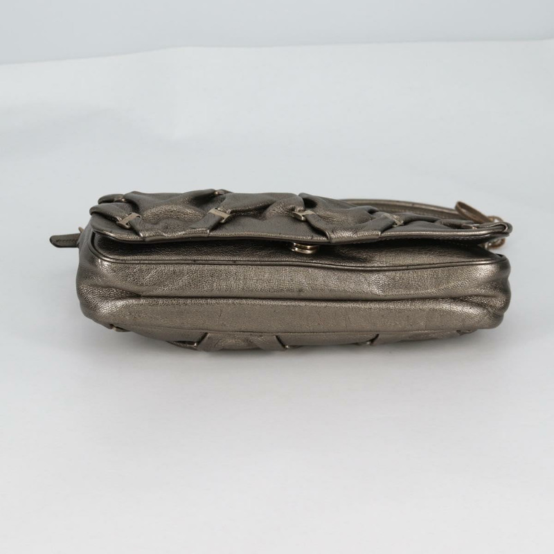 【日本直送】Salvatore Ferragamo Vala 單肩包 皮革 銀色 正品 am8982V-4