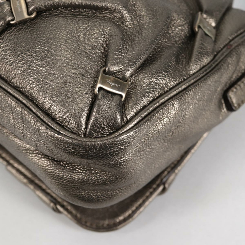 【日本直送】Salvatore Ferragamo Vala 單肩包 皮革 銀色 正品 am8982V-17