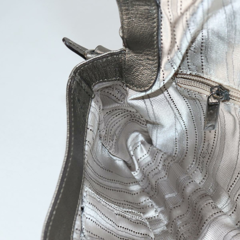 【日本直送】Salvatore Ferragamo Vala 單肩包 皮革 銀色 正品 am8982V-20