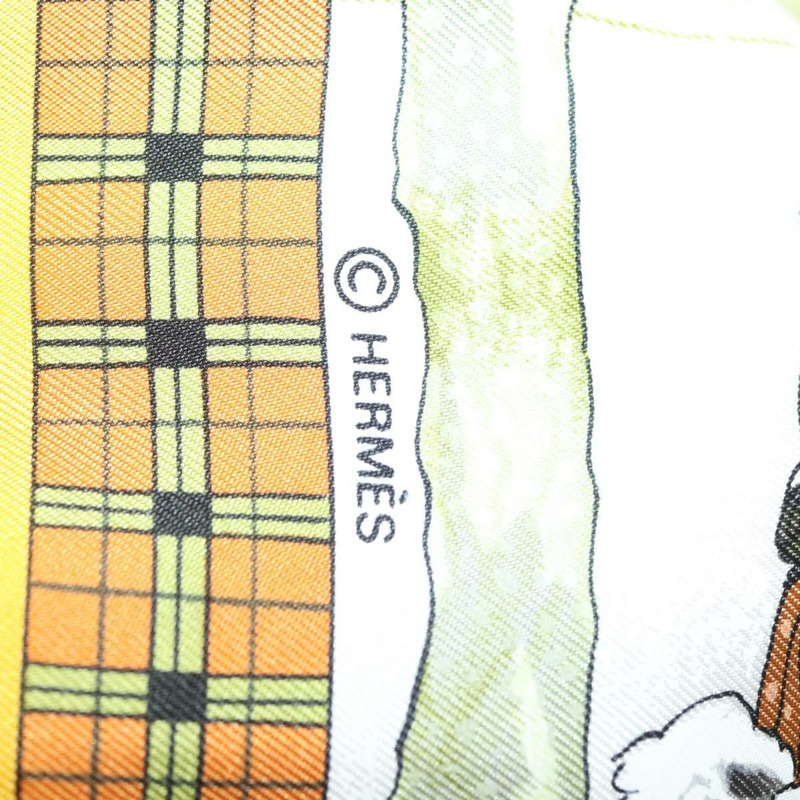 【日本直送】愛馬仕 Carre 90 絲巾「BULL＆MOUTH WESTERN COACH OFFICE」絲綢正品 am8938-12