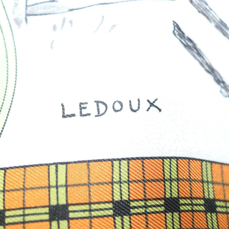 【日本直送】愛馬仕 Carre 90 絲巾「BULL＆MOUTH WESTERN COACH OFFICE」絲綢正品 am8938-13