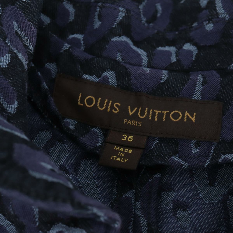 【日本直送】路易威登 (LOUIS VUITTON) 連身襯衫，牛仔藍，LV正品，貨號137475M-5
