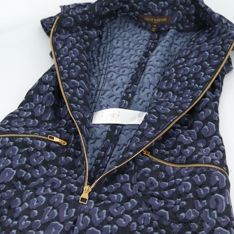 【日本直送】路易威登 (LOUIS VUITTON) 連身襯衫，牛仔藍，LV正品，貨號137475M-10