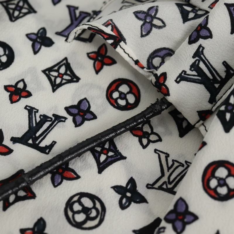 【日本直送】路易威登白色真絲襯衫，LV正品，貨號137476M-6