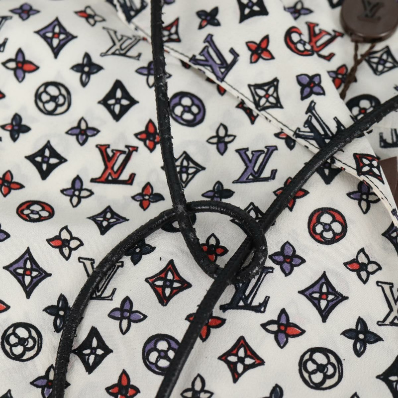 【日本直送】路易威登白色真絲襯衫，LV正品，貨號137476M-7