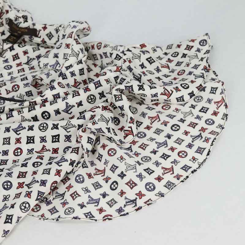 【日本直送】路易威登白色真絲襯衫，LV正品，貨號137476M-9