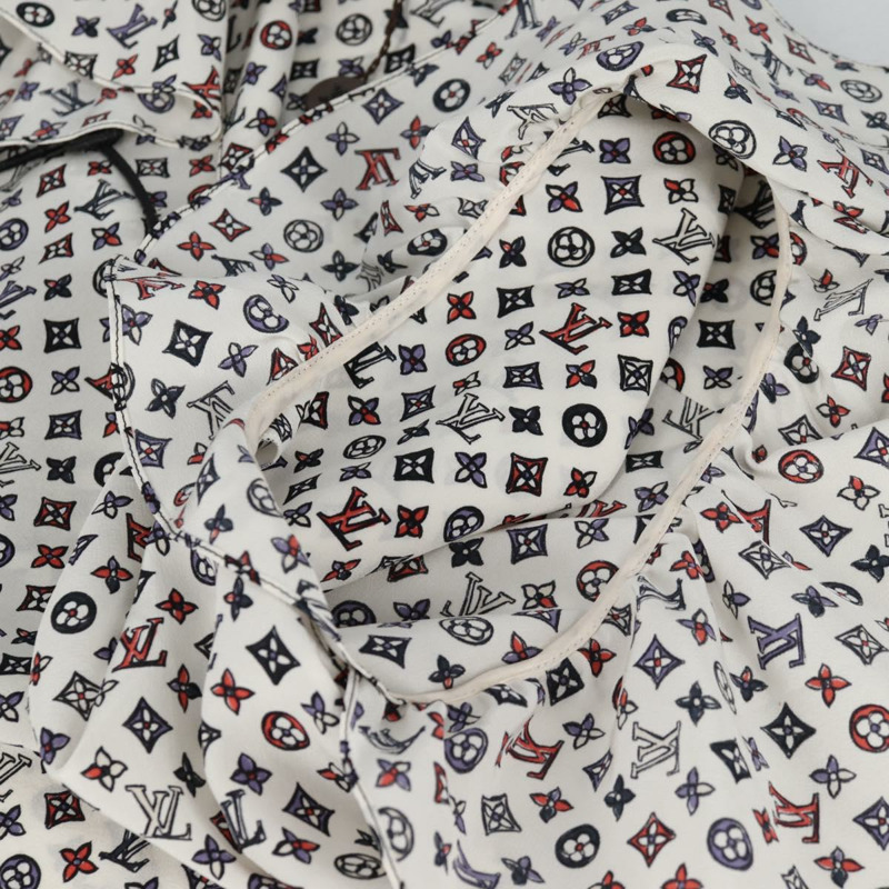 【日本直送】路易威登白色真絲襯衫，LV正品，貨號137476M-10