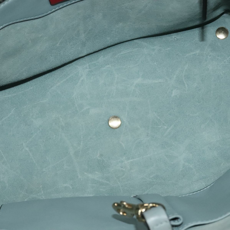 【日本直送】華倫天奴 (VALENTINO) 手提包 皮革 兩用 淺藍色 金色 正品 BA5471-9