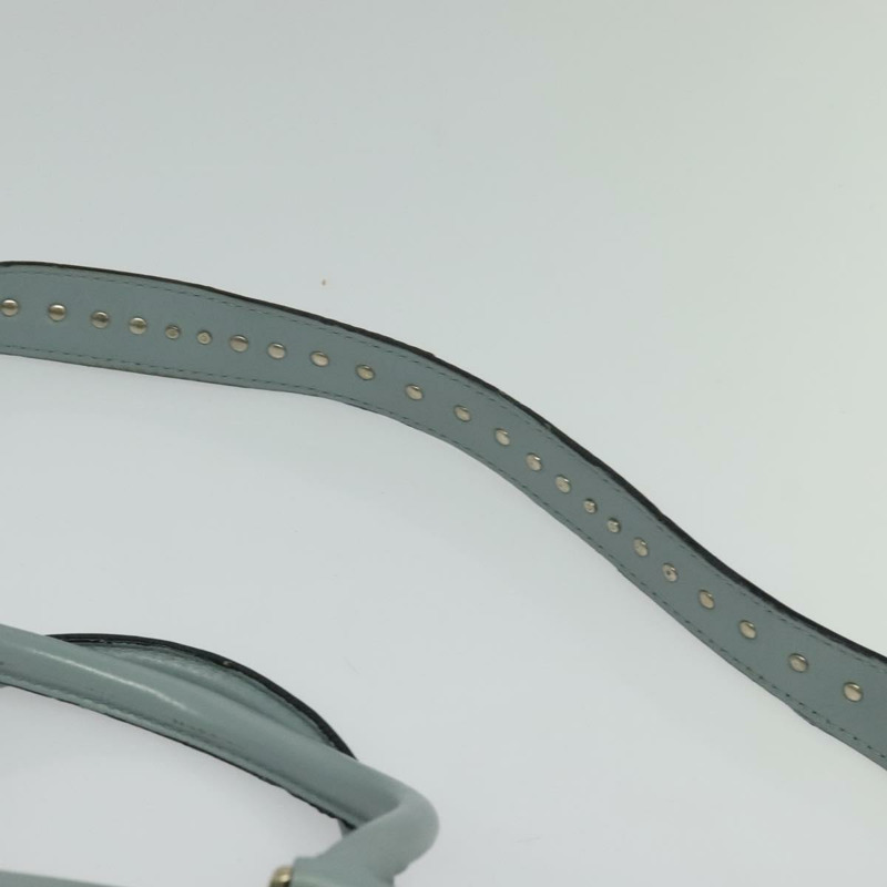 【日本直送】華倫天奴 (VALENTINO) 手提包 皮革 兩用 淺藍色 金色 正品 BA5471-14