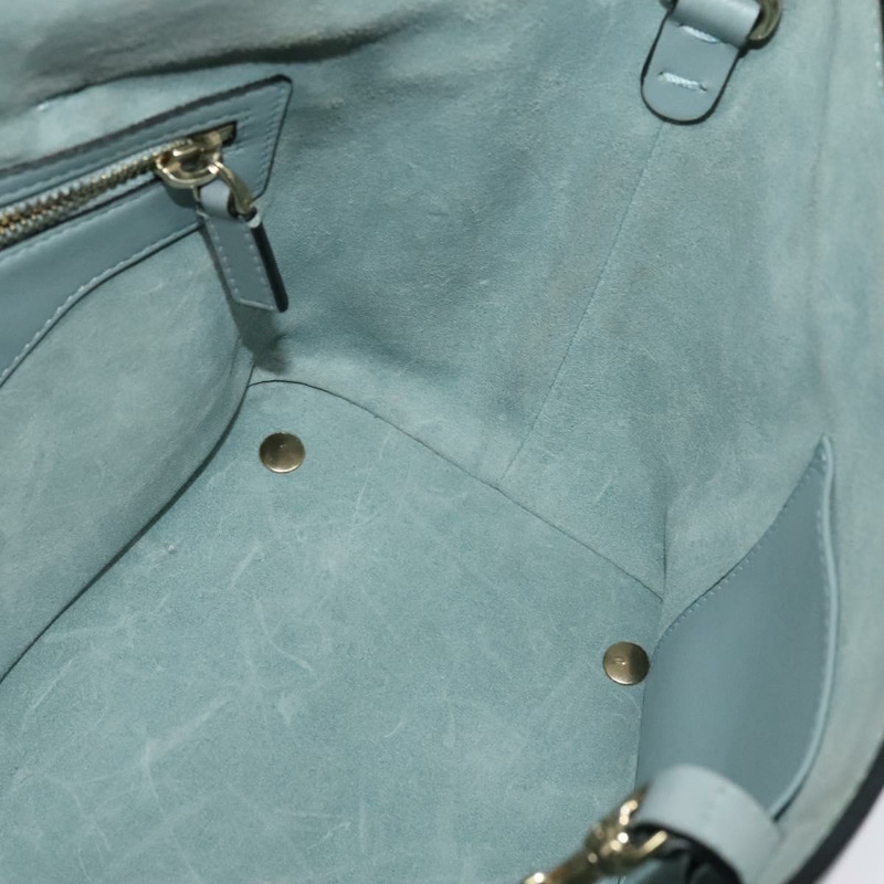 【日本直送】華倫天奴 (VALENTINO) 手提包 皮革 兩用 淺藍色 金色 正品 BA5471-21