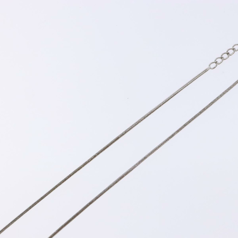 【日本直送】Christian Dior Cube Logo 項鍊 金屬 銀色 正品 140827-10