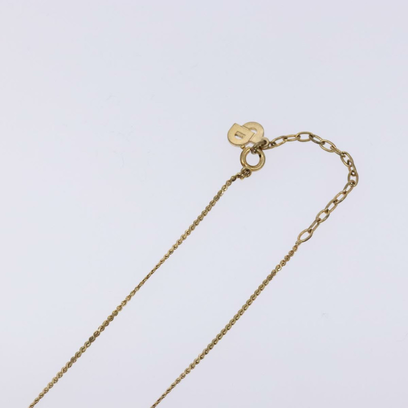 【日本直送】Christian Dior CD Logo 項鍊 金屬金 Auth 140832-5