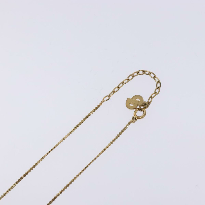 【日本直送】Christian Dior CD Logo 項鍊 金屬金 Auth 140832-11