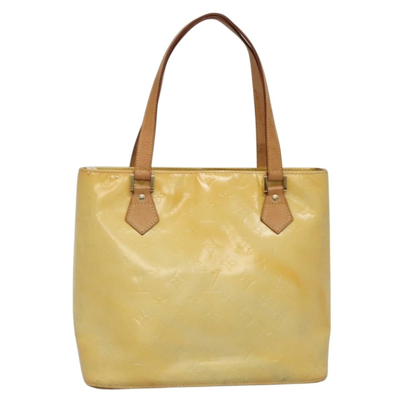 【日本直送】路易威登 Monogram Vernis Houston 手提包 灰色 M91053 LV 正品 BA5516-0