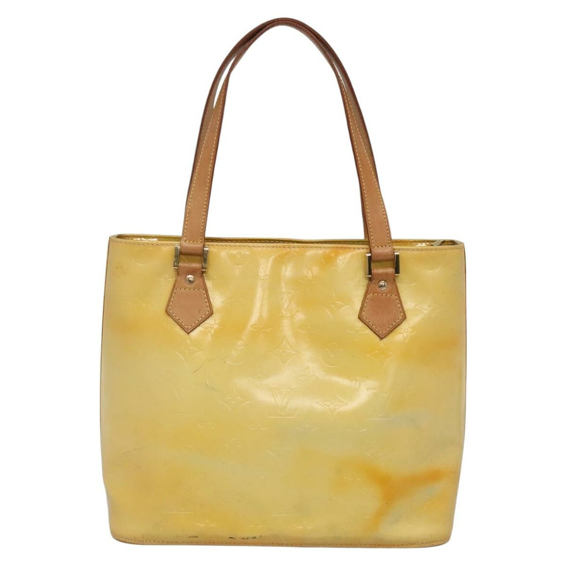 【日本直送】路易威登 Monogram Vernis Houston 手提包 灰色 M91053 LV 正品 BA5516-1