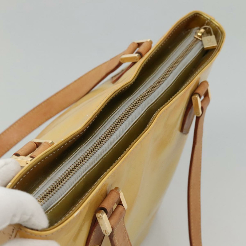 【日本直送】路易威登 Monogram Vernis Houston 手提包 灰色 M91053 LV 正品 BA5516-6