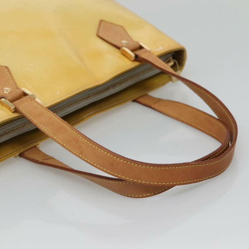 【日本直送】路易威登 Monogram Vernis Houston 手提包 灰色 M91053 LV 正品 BA5516-7