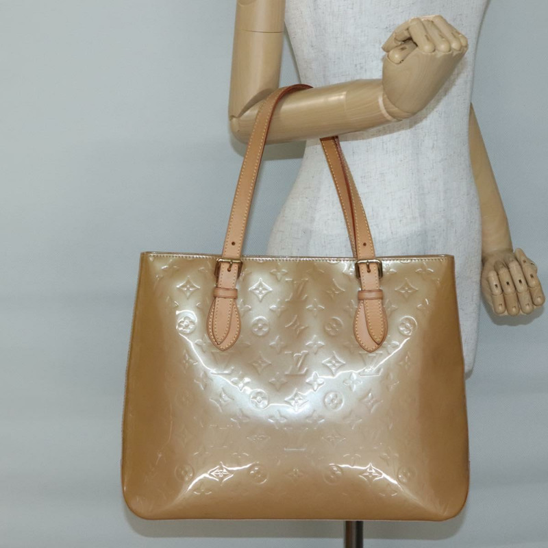 【日本直送】路易威登 Monogram Vernis Brentwood 單肩包 Noisette M91511 正品 BA5515-20
