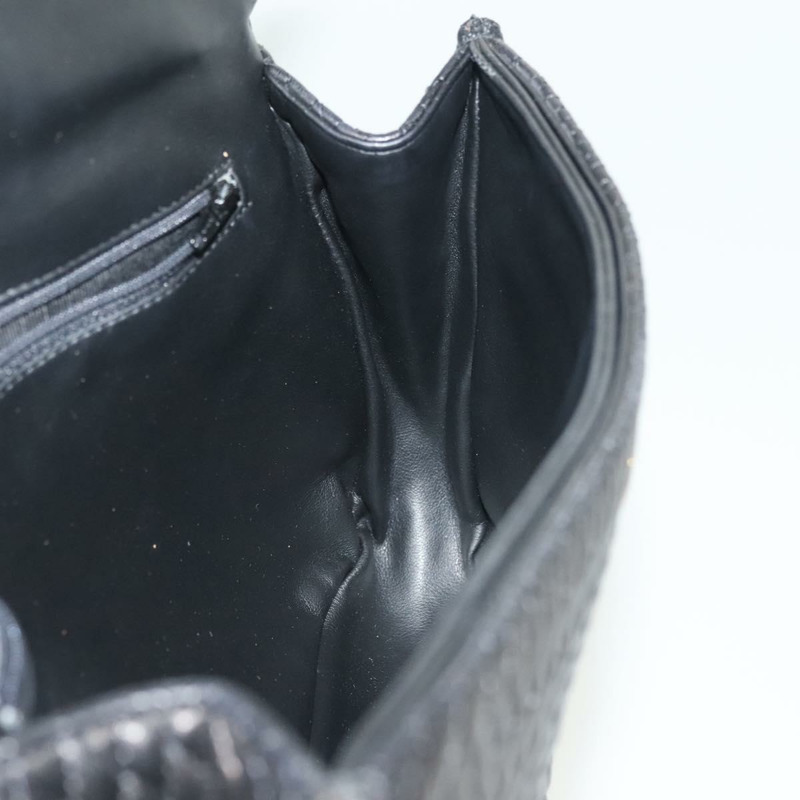 【日本直送】BALLY 絎縫鏈條單肩包 皮革 黑色 金色 正品 BA5433-19