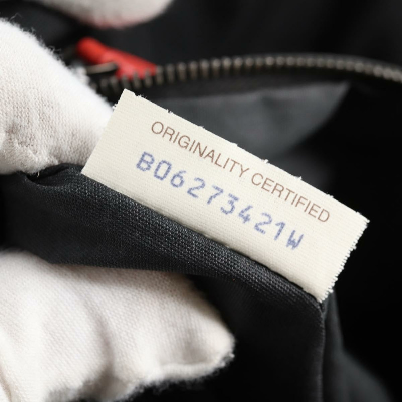 【日本直送】BOTTEGA VENETA 尼龍手提包 黑色 紅色 正品 140820V-11