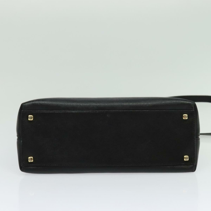 【日本直送】Salvatore Ferragamo Gancini 手提包 皮革 兩用 黑色 金色 正品 BA5503-4