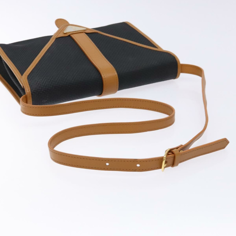 【日本直送】SAINT LAURENT 單肩包 PVC 皮革 棕色 金色 正品 BA5492-6