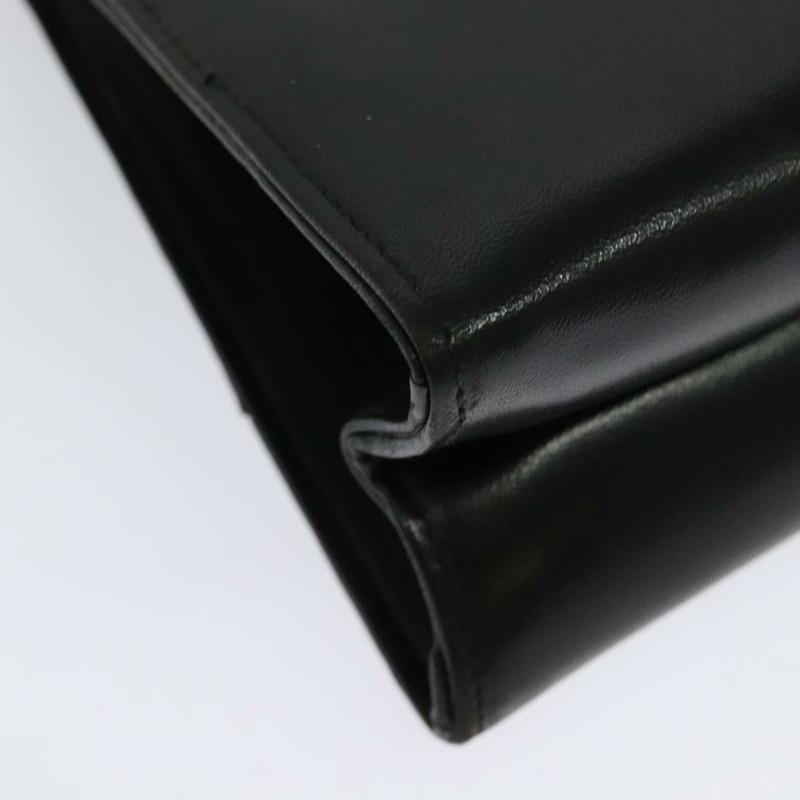 【日本直送】Salvatore Ferragamo 鏈條單肩包 皮革 黑色 金色 正品 BA5489-14