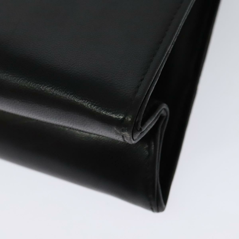 【日本直送】Salvatore Ferragamo 鏈條單肩包 皮革 黑色 金色 正品 BA5489-15