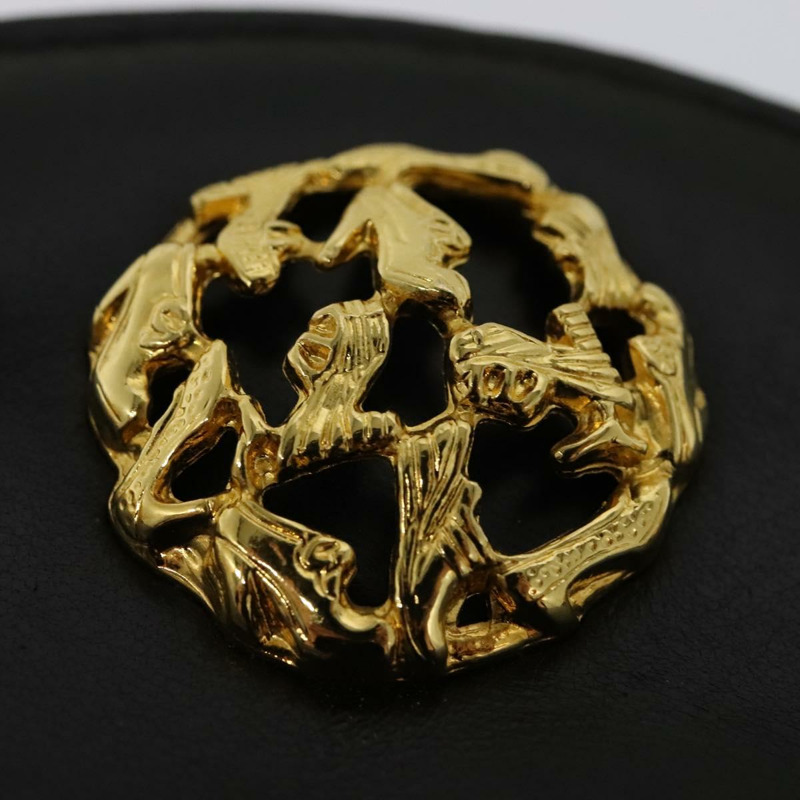 【日本直送】Salvatore Ferragamo 鏈條單肩包 皮革 黑色 金色 正品 BA5489-16