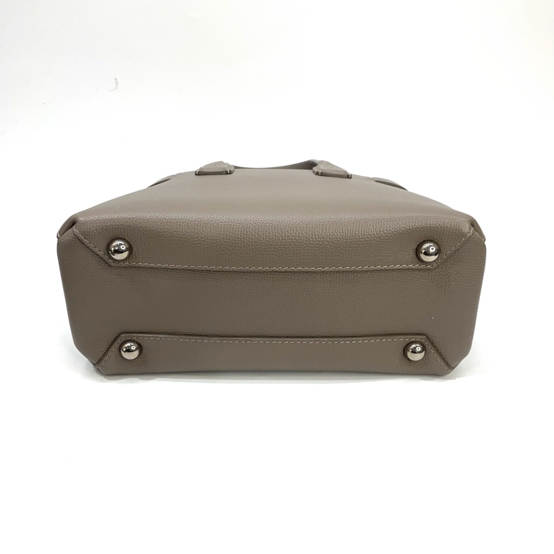 Burberry 大象灰牛皮銀釦The Banner手提斜背托特包-4