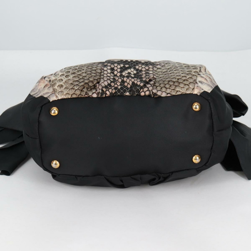 【日本直送】PRADA 尼龍黑色金色托特包 正品 yk19341V-4