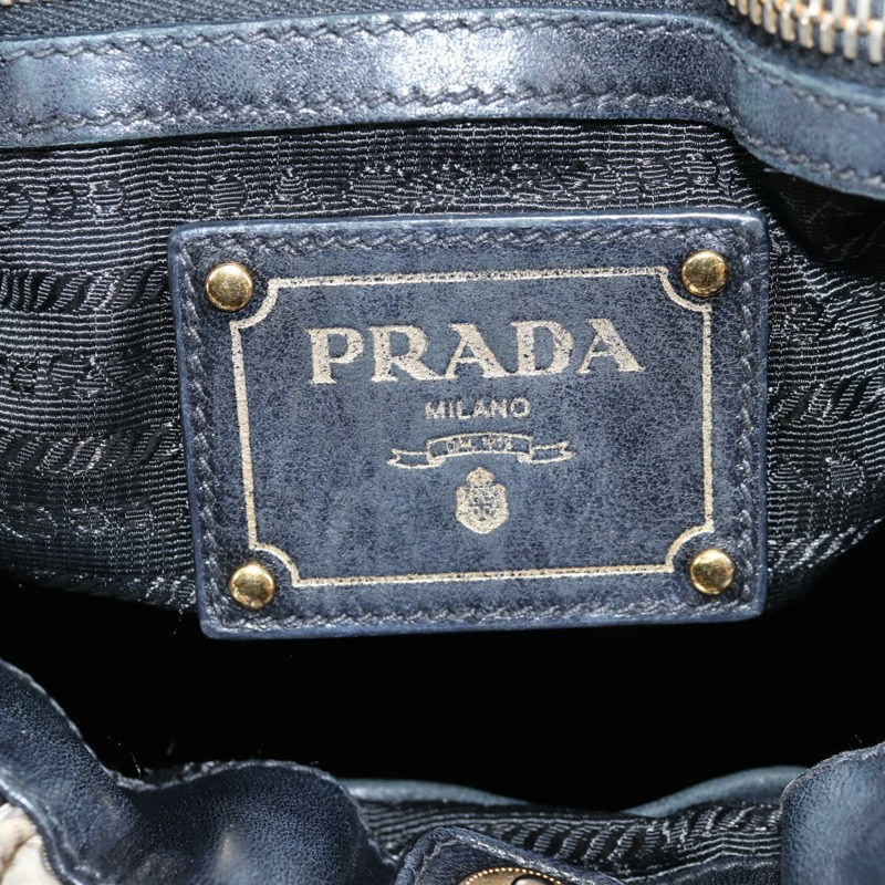【日本直送】PRADA 尼龍黑色金色托特包 正品 yk19341V-9