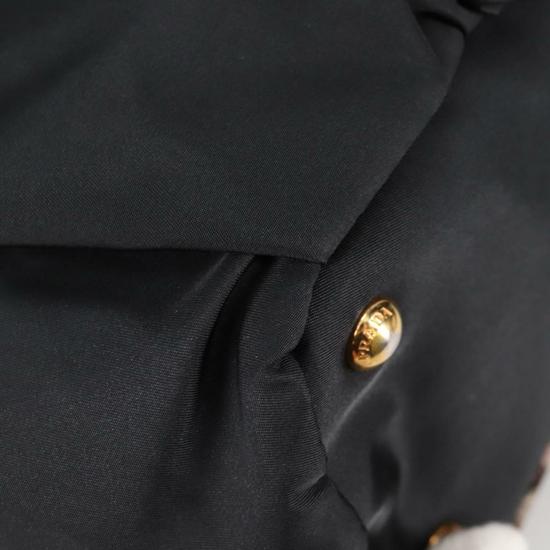 【日本直送】PRADA 尼龍黑色金色托特包 正品 yk19341V-14