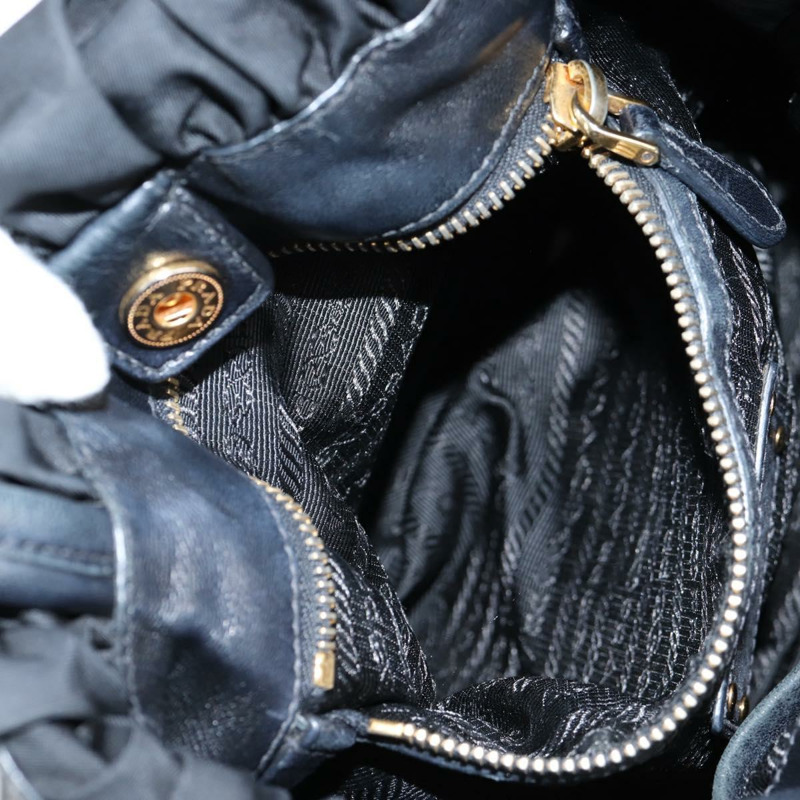 【日本直送】PRADA 尼龍黑色金色托特包 正品 yk19341V-20