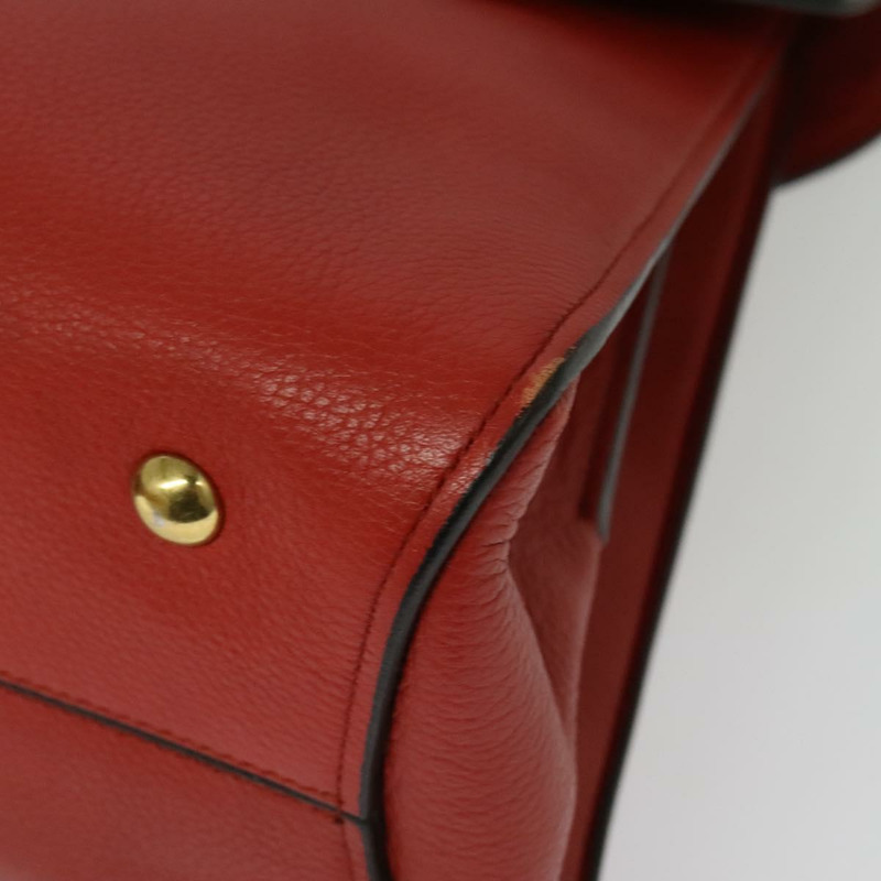 【日本直送】Salvatore Ferragamo Gancini magotto 包皮革 2way 紅金正品 140847-8