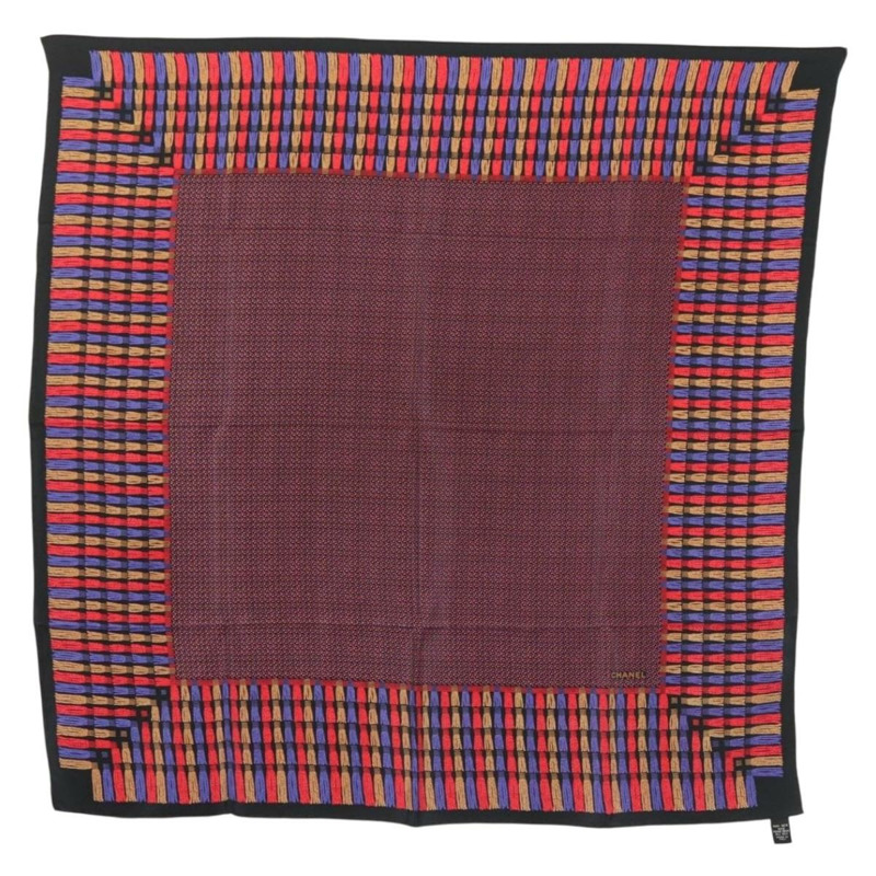 【日本直送】香奈兒紫色真絲絲巾,CC標誌,正品編號BA5570-0