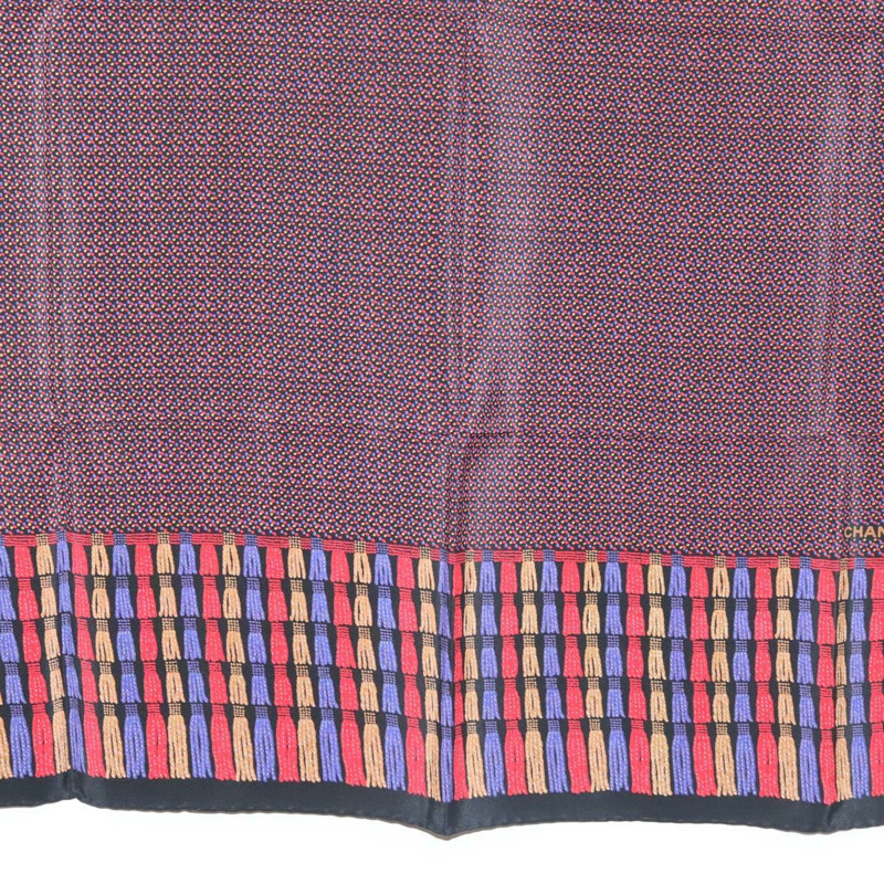 【日本直送】香奈兒紫色真絲絲巾,CC標誌,正品編號BA5570-8