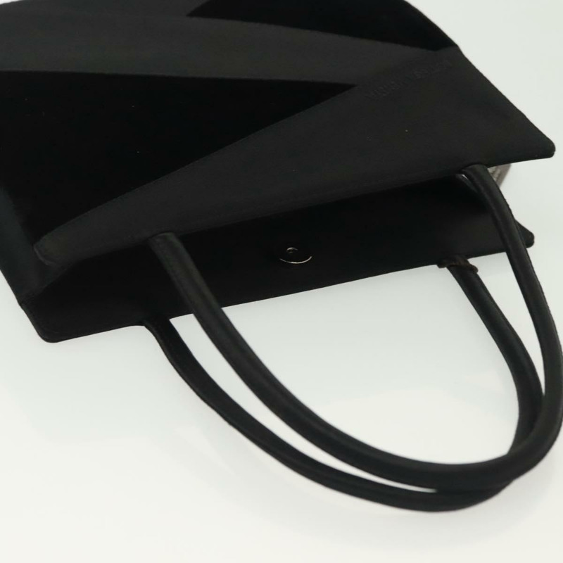 【日本直送】BOTTEGA VENETA 手提包 絲絨 黑色 銀色 正品 SW1491-5