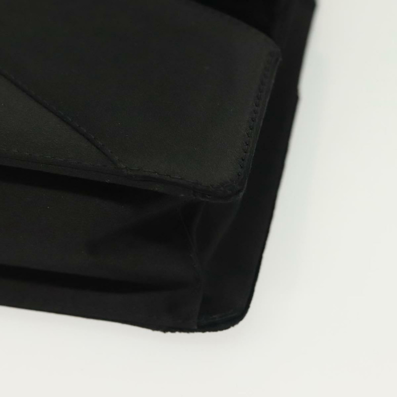 【日本直送】BOTTEGA VENETA 手提包 絲絨 黑色 銀色 正品 SW1491-15