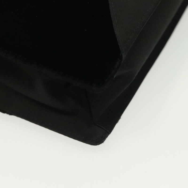 【日本直送】BOTTEGA VENETA 手提包 絲絨 黑色 銀色 正品 SW1491-16