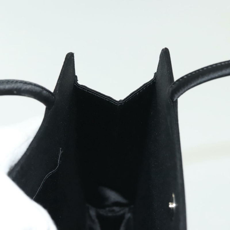 【日本直送】BOTTEGA VENETA 手提包 絲絨 黑色 銀色 正品 SW1491-18