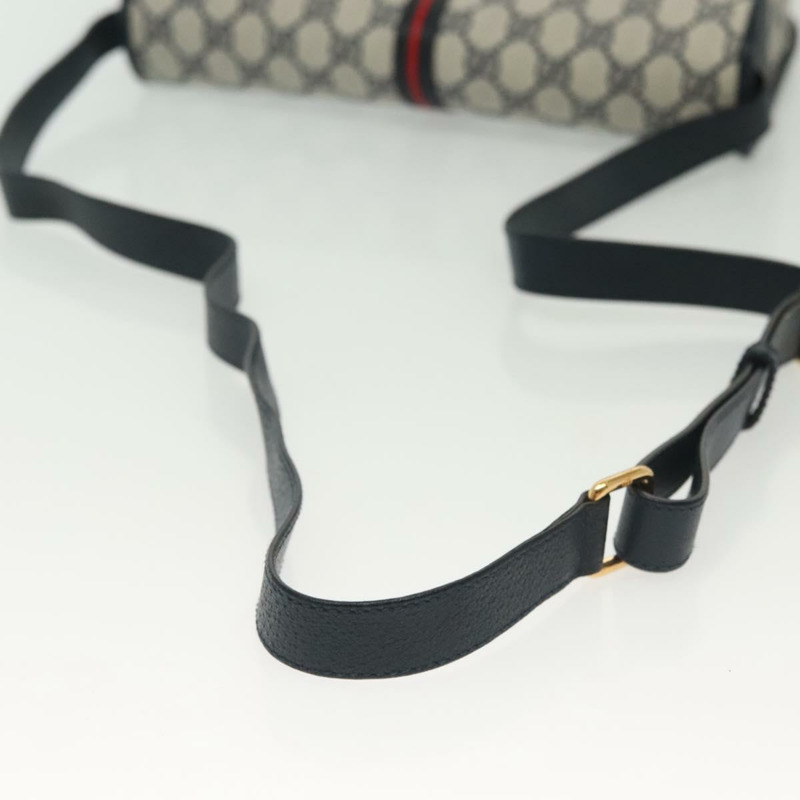 【日本直送】GUCCI GG Supreme Sherry Line 單肩包 PVC 海軍藍/金色 001 113 0551 正品 SW1462-6