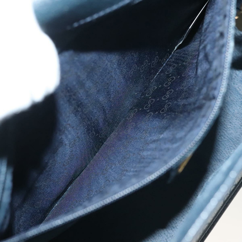 【日本直送】GUCCI GG Supreme Sherry Line 單肩包 PVC 海軍藍/金色 001 113 0551 正品 SW1462-10