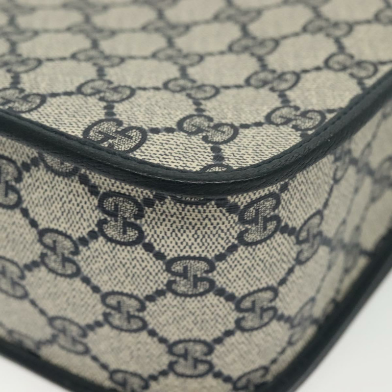 【日本直送】GUCCI GG Supreme Sherry Line 單肩包 PVC 海軍藍/金色 001 113 0551 正品 SW1462-16