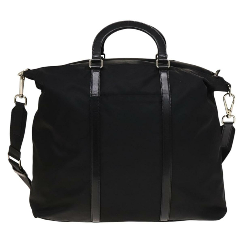 【日本直送】PRADA 尼龍手提包 黑色 銀色 正品 SW1455-1