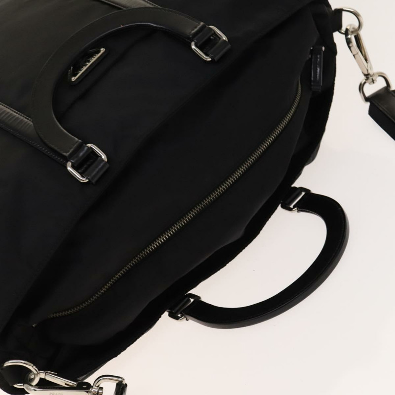 【日本直送】PRADA 尼龍手提包 黑色 銀色 正品 SW1455-5
