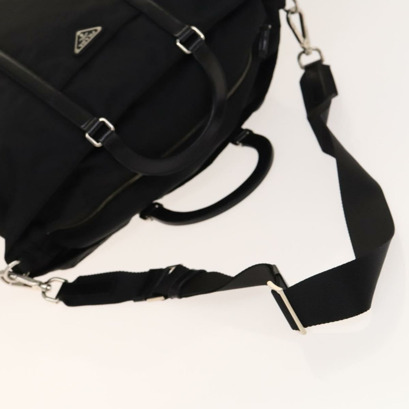 【日本直送】PRADA 尼龍手提包 黑色 銀色 正品 SW1455-6